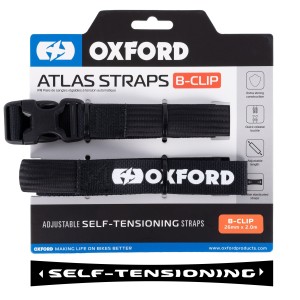 Pasy transportowe Oxford Atlas B-Clip 26mm x 2m - kolor czarny