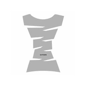 Naklejka na zbiornik Oxford Tankpad Vinyl Jagged w kolorze srebrnym