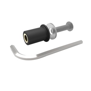 Śruby do owiewek Oxford (z gumkami) - komplet 8 sztuk, kolor srebrny