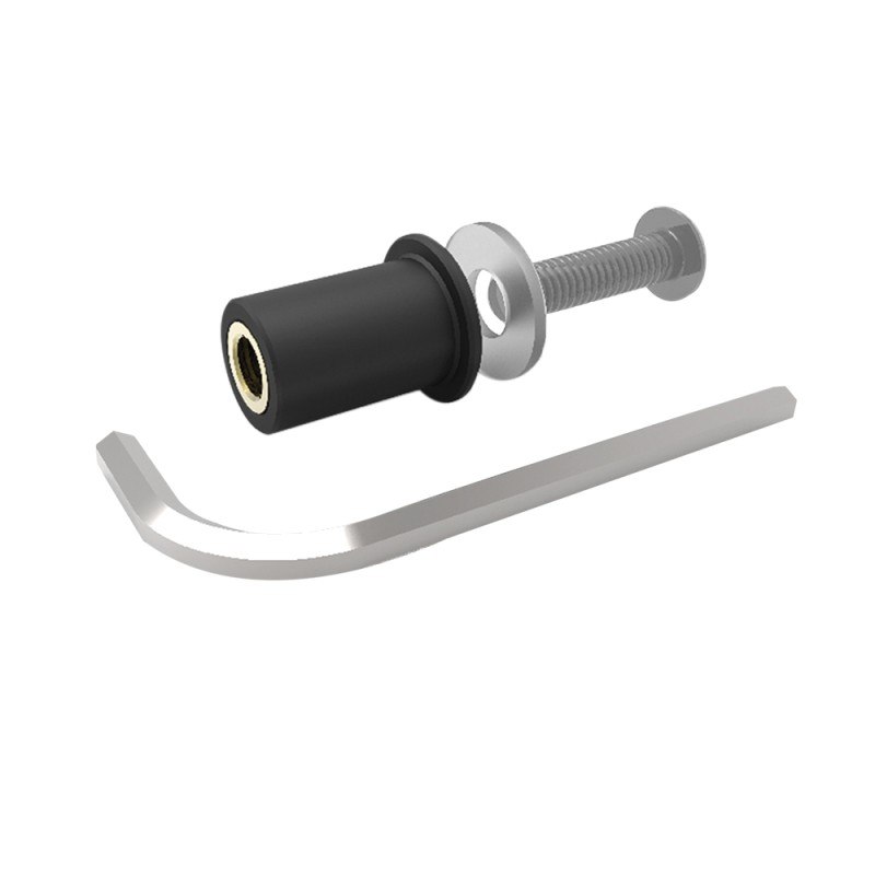 Śruby do owiewek Oxford (z gumkami) - komplet 8 sztuk, kolor srebrny