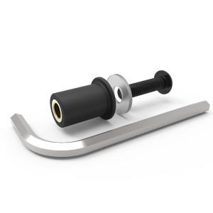 Śruby do owiewek Oxford (z gumkami) - komplet 8 sztuk, kolor czarny