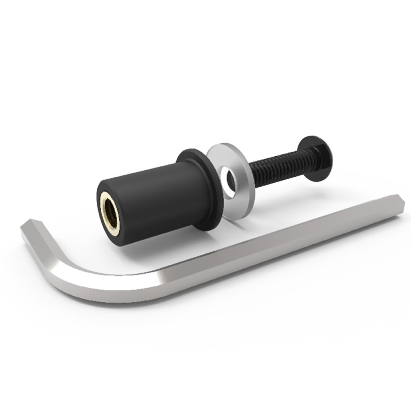 Śruby do owiewek Oxford (z gumkami) - komplet 8 sztuk, kolor czarny