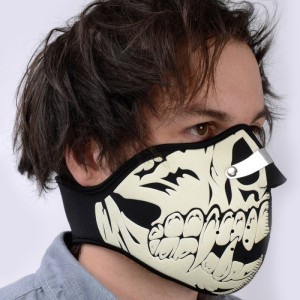 Maska neoprenowa pod kask z motywem czaszki - Oxford