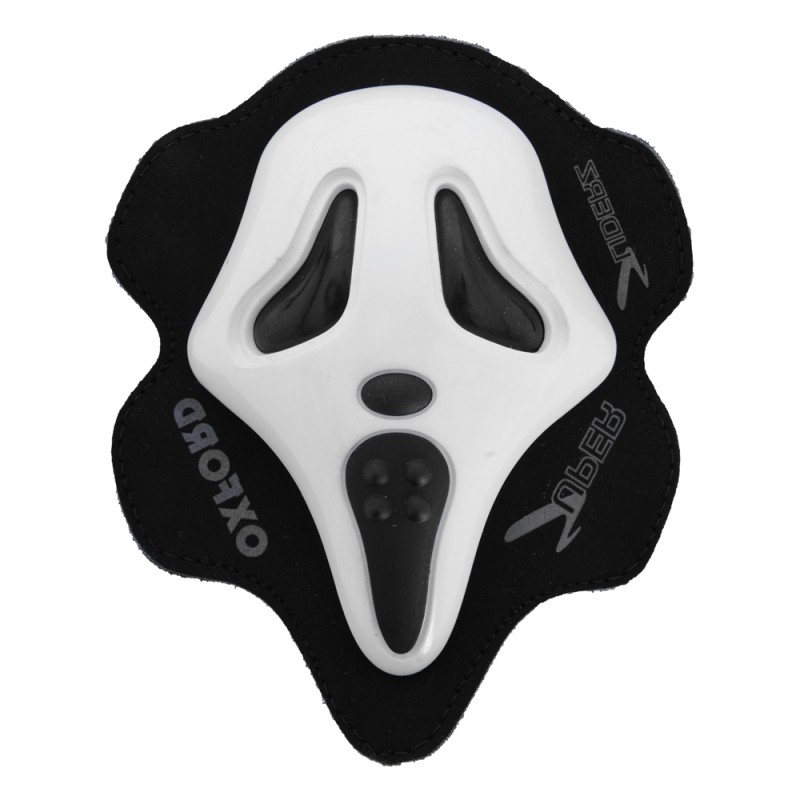 Oxford slidery do kombinezonu skórzanego 'Scream' - krzyk kolor biały (komplet)