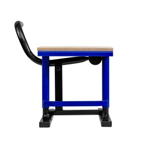 Stojak/podnośnik/podstawka pod motocykl cross - drewno niebieskie