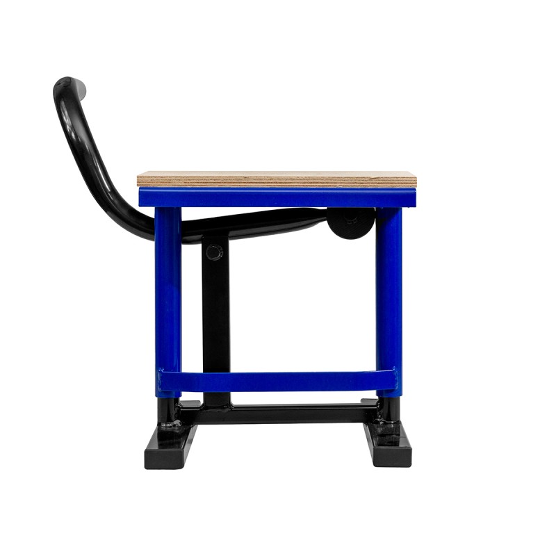 Stojak/podnośnik/podstawka pod motocykl cross - drewno niebieskie