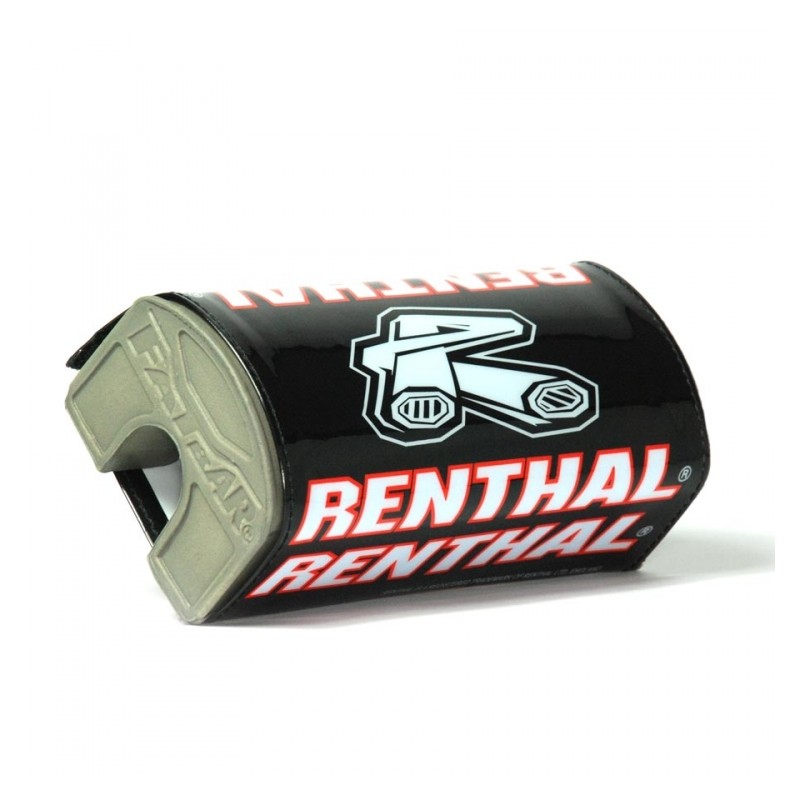 Gąbka Renthal na kierownicę Fatbar Black/Red - czarno/czerwona z logo Renthal