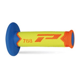 PROGRIP MANETKI PG788 OFF ROAD (22+25MM, DŁ.115MM) KOLOR POMARAŃCZOWY FLUO/ZÓŁTY FLUO/JASNY NIEBIESKI (TRÓJSKŁADNIKOWE)