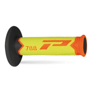 PROGRIP MANETKI PG788 OFF ROAD (22+25MM, DŁ.115MM) KOLOR POMARAŃCZOWY FLUO/ŻÓŁTY FLUO/CZARNY (TRÓJSKŁADNIKOWE) (788-281)