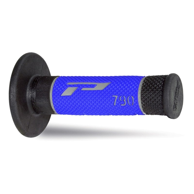 PROGRIP MANETKI PG790 OFF ROAD (22+25MM, DŁ.115MM) KOLOR SZARY/CZARNY/NIEBIESKI (TRÓJSKŁADNIKOWE)