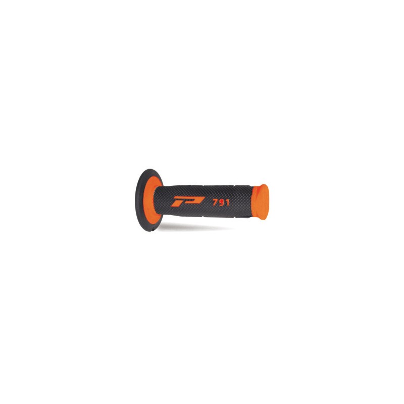 PROGRIP MANETKI PG791 OFF ROAD (22+25MM, DŁ.115MM) KOLOR POMARAŃCZOWY FLUO/CZARNY (DWUSKŁADNIKOWE) (791-296)
