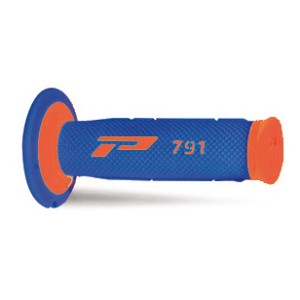 PROGRIP MANETKI PG791 OFF ROAD (22+25MM, DŁ.115MM) KOLOR POMARAŃCZOWY FLUO/NIEBIESKI