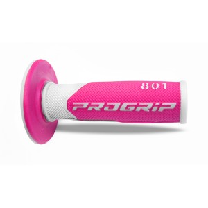 PROGRIP MANETKI PG801 OFF ROAD BIAŁE/FUKSJA FLUO (22+25MM) (801-243)