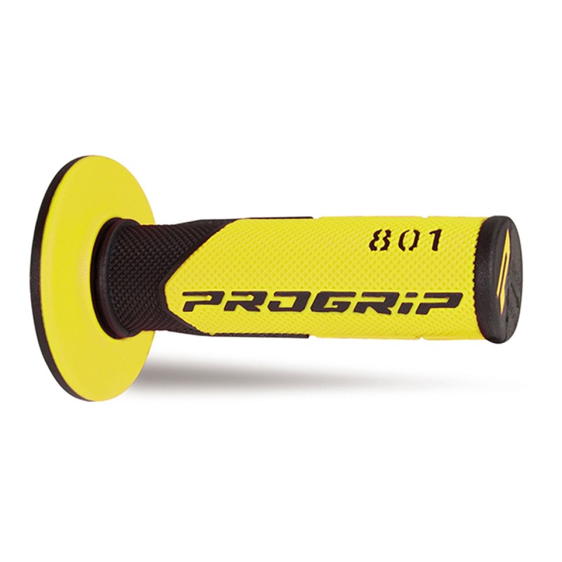 PROGRIP MANETKI PG801 OFF ROAD (22+25MM, DŁ.115MM) KOLOR CZARNY/ŻÓŁTY (DWUSKŁADNIKOWE)