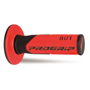 PROGRIP MANETKI PG801 OFF ROAD (22+25MM, DŁ.115MM) KOLOR CZARNY/CZERWONY