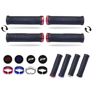 Manetki Progrip PG995 ATV/Jet Ski/MTB - Czarny z niebieską blokadą (995-356)