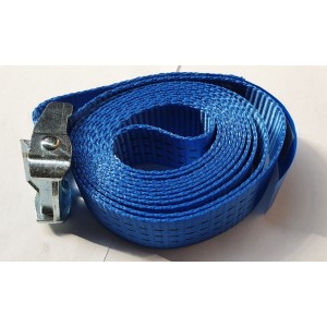 Pas transportowy 35mm/3m niebieski z klamrą samozaciskową - Biketec