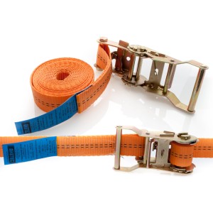 BIKETEC PAS TRANSPORTOWY 35MM/4MB Z NAPINACZEM KOLOR POMARAŃCZOWY (HOMOLOGACJA)