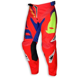 UFO Spodnie Sequence Made in Italy Kolor Czerwony/Niebieski Rozmiar XS / EU46 / US28 - Wycofane z Oferty - Wyprzedaż