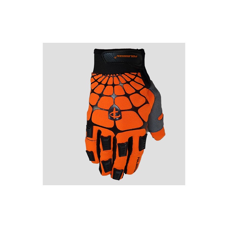 Rękawice / rękawiczki Cross Model Web MX czarno-pomarańczowe fluo XL