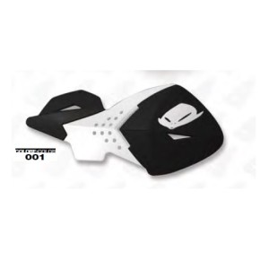 UFO OSŁONY RĄK (HANDBARY) ESCALADE KOLOR CZARNO/BIAŁY (Z MOCOWANIAMI 22MM)