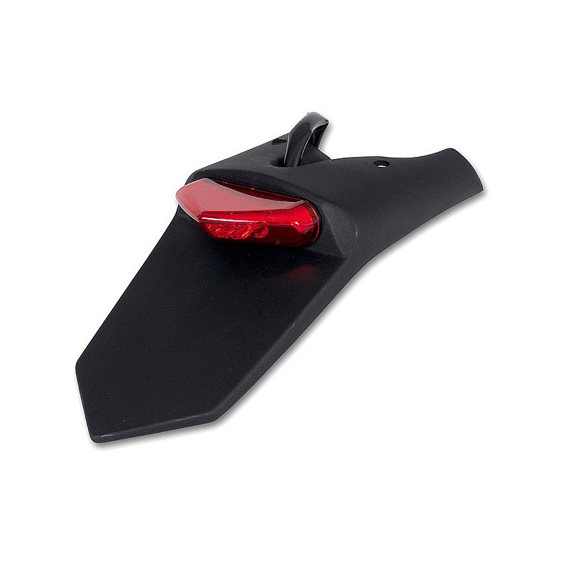 UFO BŁOTNIK TYŁ Z LAMPKĄ I MOCOWANIEM TABLICY REJESTRACYJNEJ (HOMOLOGOW.), KOLOR CZARNY