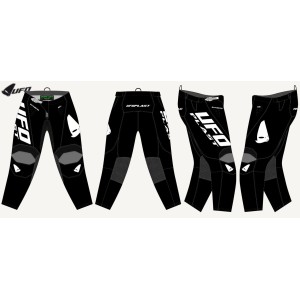 UFO Spodnie Bamber Cross Czarno-Białe XXL EU56 US38 - Kolekcja 2024