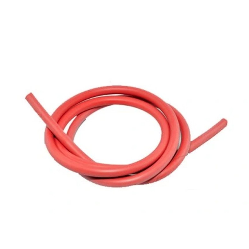 TESLA PRZEWÓD ZAPŁONOWY WYSOKIEGO NAPIĘCIA (COPPER CABLE - MIEDZIANY RDZEŃ) SILIKONOWY 7MM (CZERWONY) - ODCINEK 1 METR