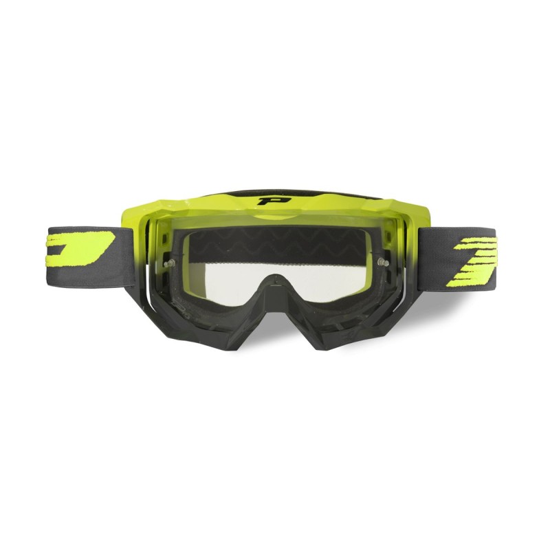 PROGRIP GOGLE PG3200-347 TR VENOM ŻÓŁTY FLUO/SZARY - Szyba PG3210 Antiscratch, No Fog, Anti UV