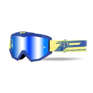 Okulary PROGRIP PG3201-104 Niebieskie Żółta Lustrzana Antifog Antyscratch