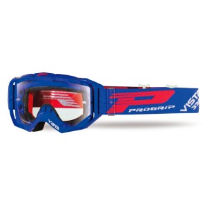 PROGRIP GOGLE PG3303-104 TR VISTA KOLOR NIEBIESKI (SZYBA PG3310 BEZBARWNA, ANTISCRATCH, NO FOG, ANTI UV + DRUGA GRATIS)