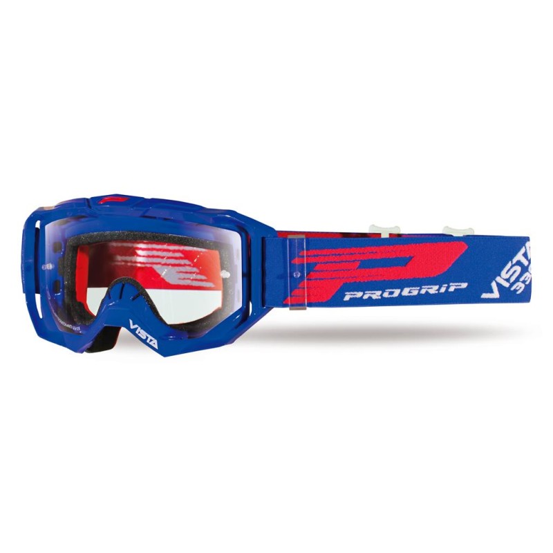 PROGRIP GOGLE PG3303-104 TR VISTA KOLOR NIEBIESKI (SZYBA PG3310 BEZBARWNA, ANTISCRATCH, NO FOG, ANTI UV + DRUGA GRATIS)