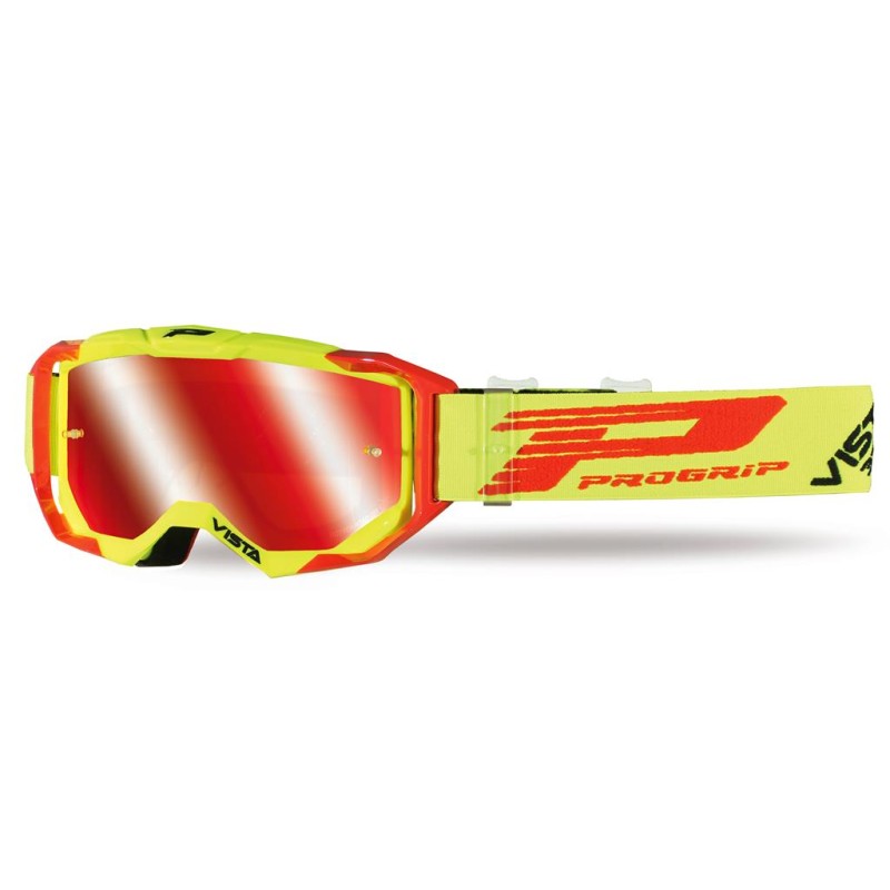 PROGRIP GOGLE PG3303-273 FL VISTA KOLOR ŻÓŁTY FLUO CZERWONY