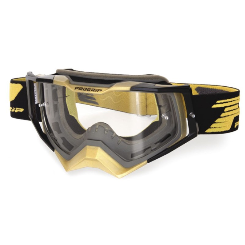 PROGRIP GOGLE PG3309-380 TR RAPID ZŁOTY/CZARNY - Antifog, Antyscratch
