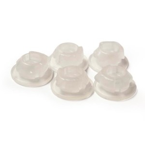 Zatrzaski mocowania boczków i pokrywy filtra powietrza KTM SX 85 '18 - białe neutralne (5 szt.)