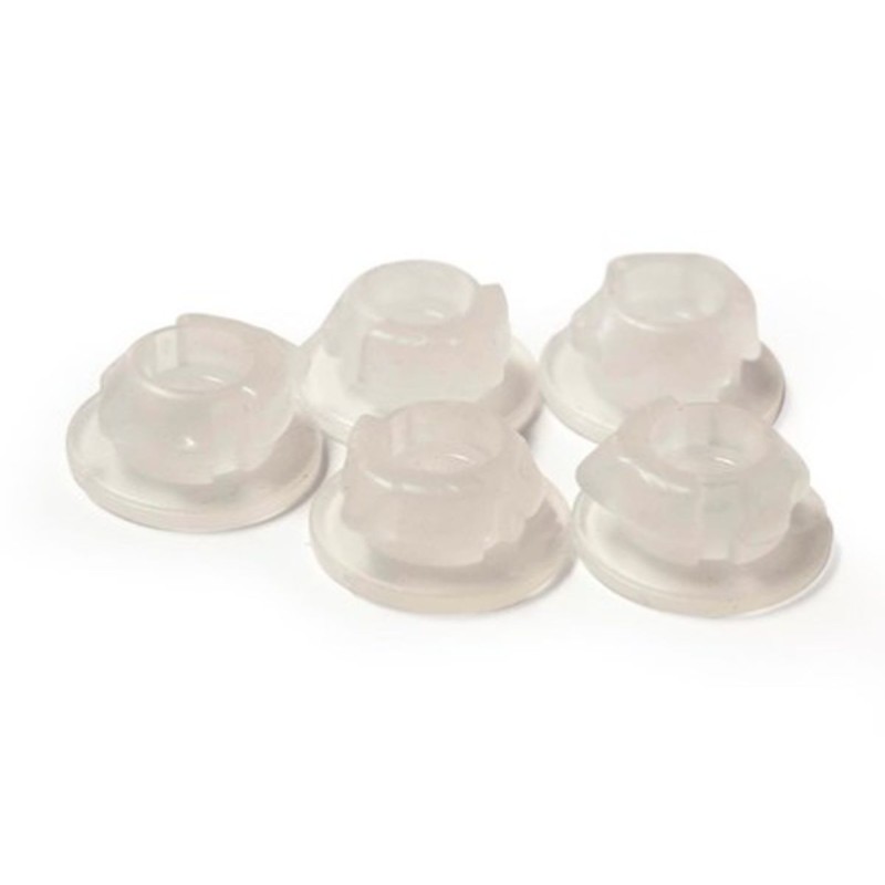 Zatrzaski mocowania boczków i pokrywy filtra powietrza KTM SX 85 '18 - białe neutralne (5 szt.)