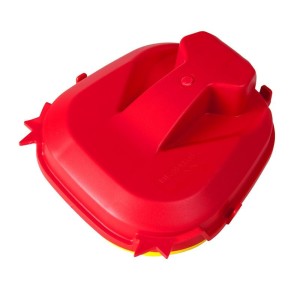 Pokrywa filtra powietrza do mycia motocykla Honda CRF 450R/RX '21 - czerwono-żółta