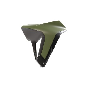 Osłony chłodnicy RACETECH (RTECH) do Honda XL 750 Transalp - lewa/prawa, kolor ciemny zielony/czarny