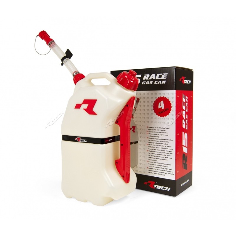 Kanister RTECH do tankowania motocykla 15L - czerwony