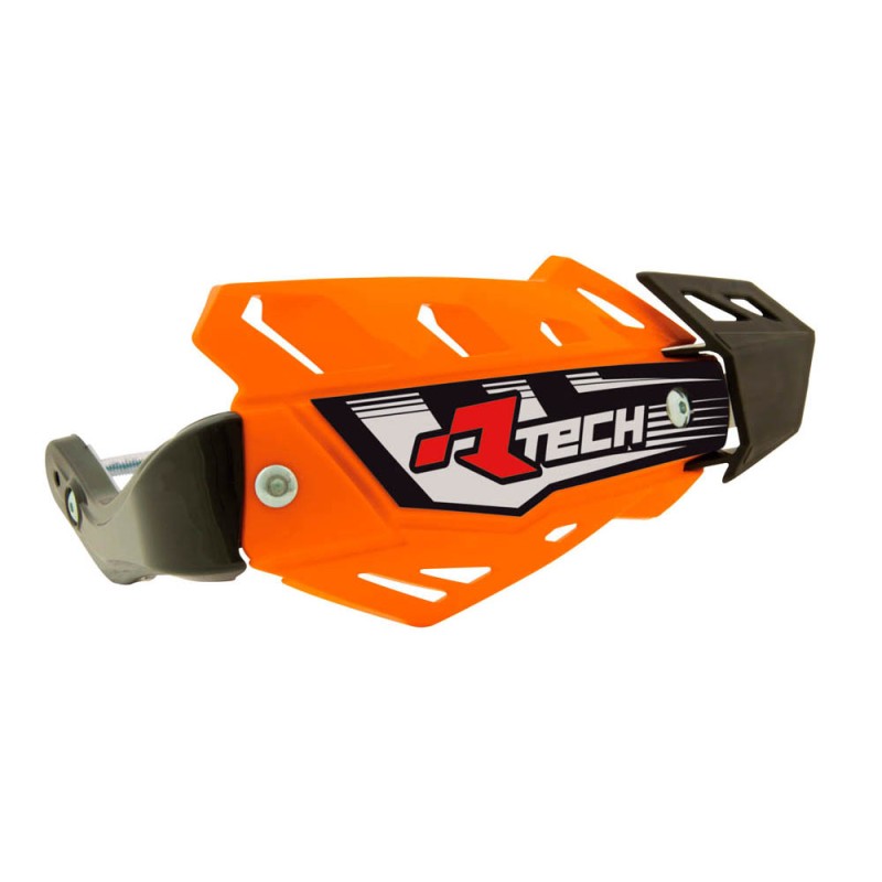 Osłony Rąk RACETECH (RTECH) FLX ATV/QUAD Kolor Pomarańczowy