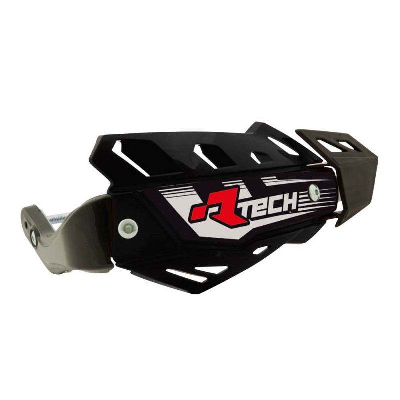 Osłony Rąk RACETECH (RTECH) FLX ATV/QUAD - Kolor Czarny