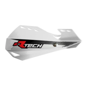 Osłony Rąk RACETECH (RTECH) Dual Evo Biały - Mocowania do Kierownicy