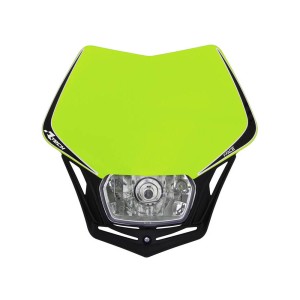Lampa przednia V-Face RACETECH (RTECH) żółty fluo/czarny
