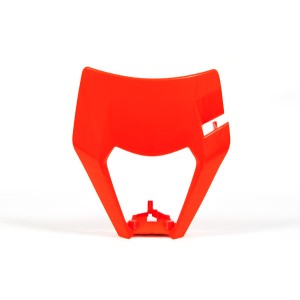 Osłona lampy przód KTM EXC/EXCF 17-19 pomarańczowy fluo RTECH