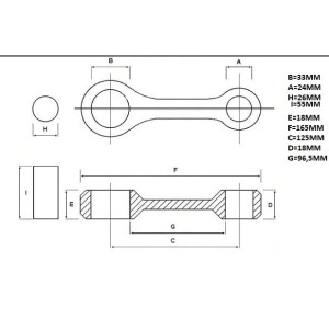 Korbowód do Sea Doo Challenger/Explorer/GS 720 '97-'02, GTI 720 '96-'05, Speedmaster '96-'00