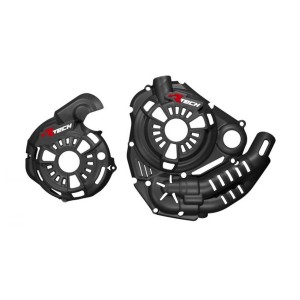 Boczne osłony silnika RTECH do Yamaha Tenere 700 - kolor black