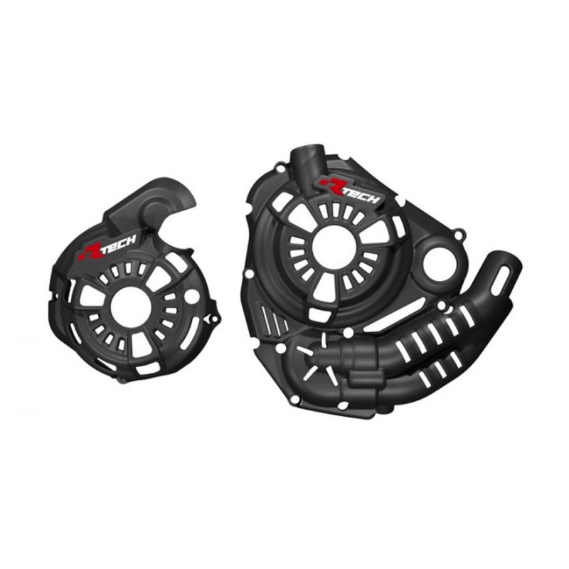 Boczne osłony silnika RTECH do Yamaha Tenere 700 - kolor black