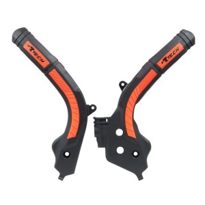 Osłony ramy RACETECH (RTECH) Bi-Material Super Grip KTM SX 125/150 '16-18, SX 250 '17-18, EXC/EXCF 250/350/450 '17-