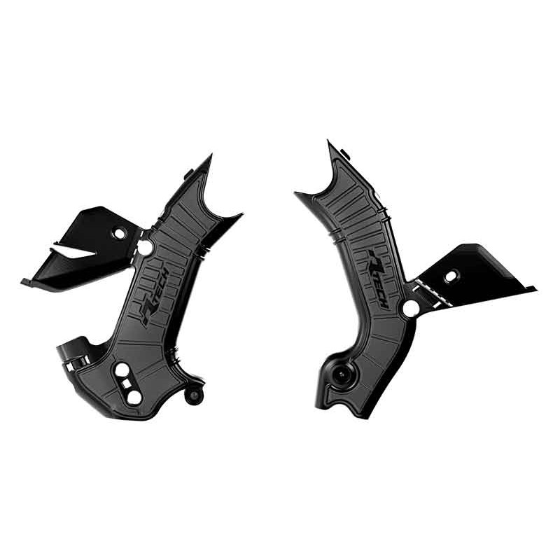 Osłony ramy Kawasaki KXF 450 '24-'25, KXF 250 '25 - czarne osłony ramy RTECH