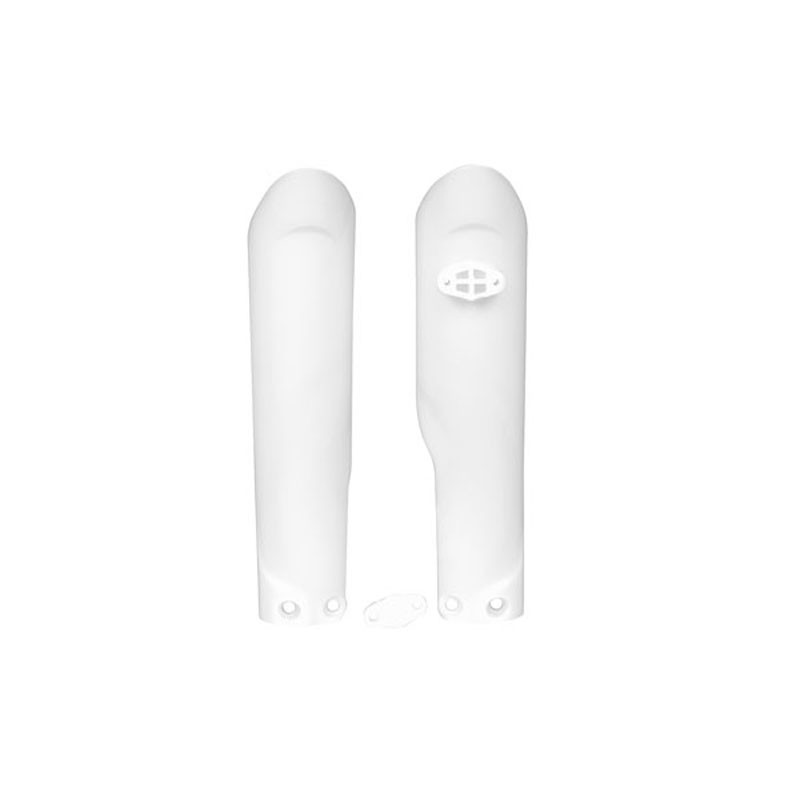 Osłony teleskopów/amortyzatorów RACETECH (RTECH) KTM SX 85 '18-'25 - biały kolor